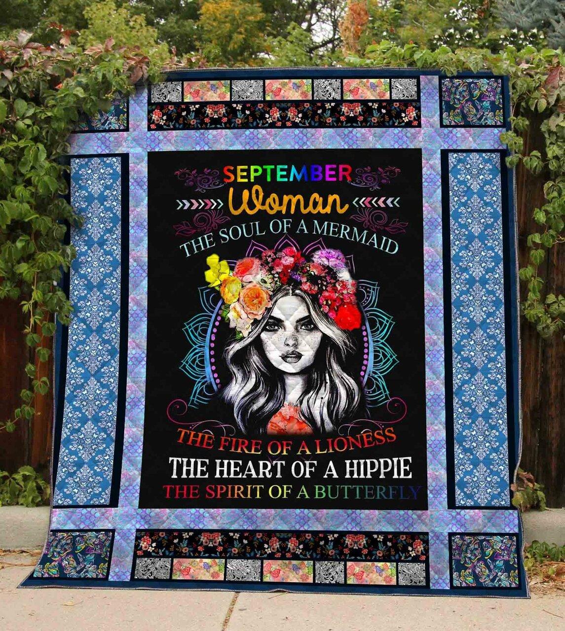 Hippie Pattern Quilt Blanket Dhc1501799Vt and Home Decor