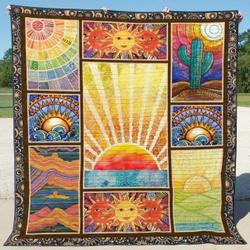 Hippie Qh160701B Tbg Quilt Blanket and Home Decor