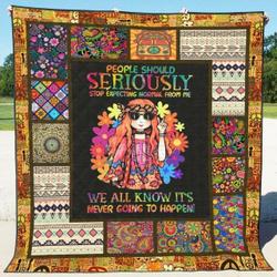 Hippie Qh190703B Tbg Quilt Blanket and Home Decor