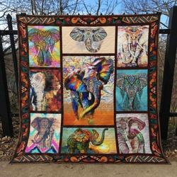 Hippie Quilt Blanket Ver 12  Quilt and Home Decor