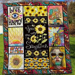 Hippie Quilt Blanket Ver 2  Quilt and Home Decor