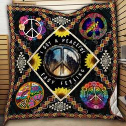 Hippie Signs Quilt Th794  Quilt and Home Decor