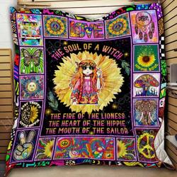 Hippie Soul Cl18100339Mdq Quilt Blanket and Home Decor