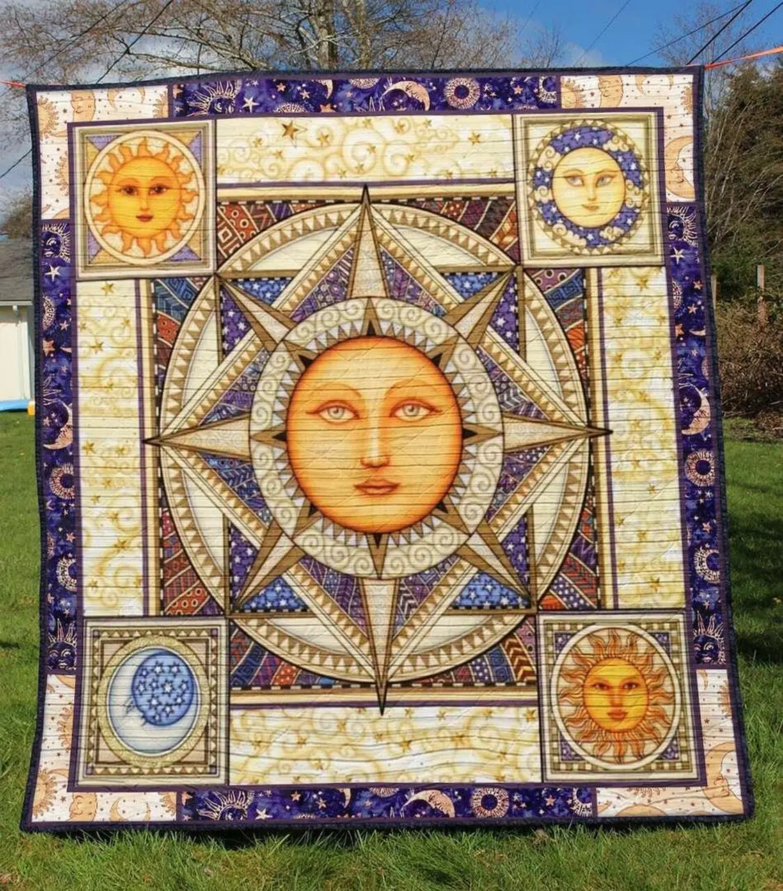 Hippie Sun Tu030704A Quilt Blanket and Home Decor