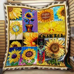 Hippie Sunflower Cl2100236Mdq Quilt Blanket and Home Decor