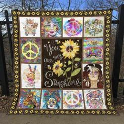 Hippie Sunshine Quilt Blanket  Quilt and Home Decor
