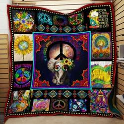 Hippie Swallow Your Heart Quilt Blanket Dhc020120811Td and Home Decor
