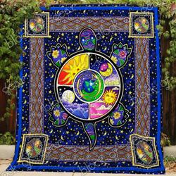 Hippie Turtle Quilt P502 and Home Decor