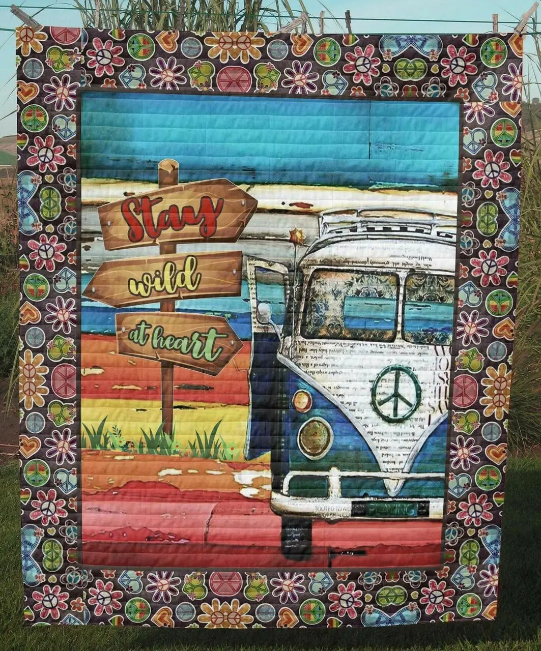 Hippie Vcb Quilt Derqwa and Home Decor