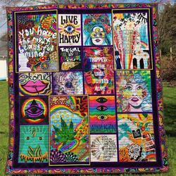 Hippie Ver1 Blanket Th1507 Quilt and Home Decor