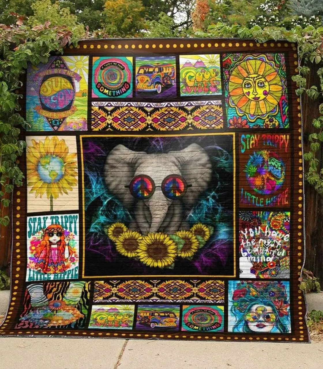 Hippie Ye170707A Tbg Quilt Blanket and Home Decor