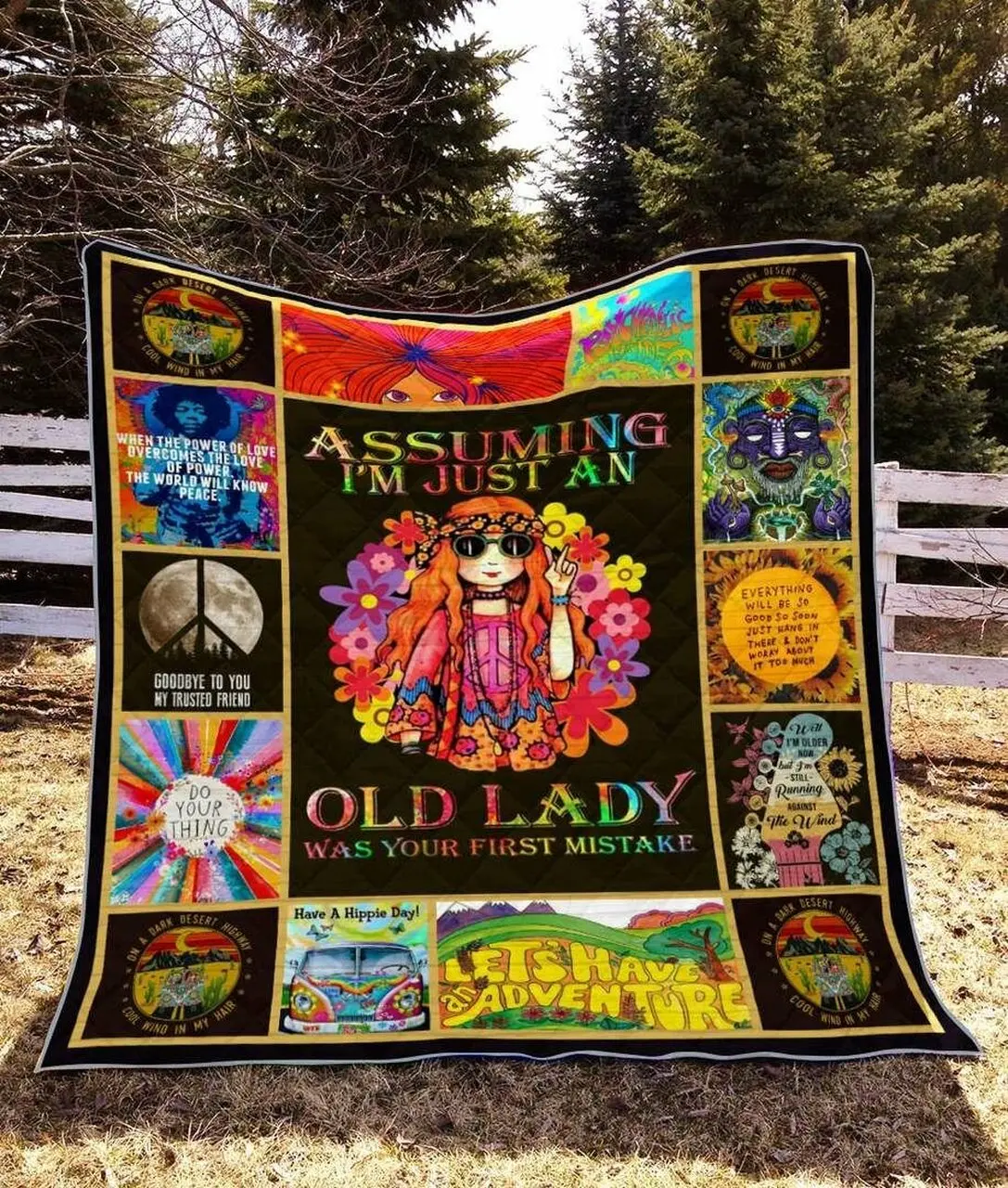 Hippie Ye290701A Quilt Blanket and Home Decor