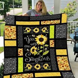 Hippie Youre Sunshine That I Love Quilt Blanket Dhc03011481Dd and Home Decor