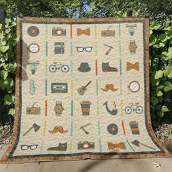 Hipster Bt220707B Quilt Blanket and Home Decor