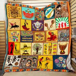 Hispanic Culture Quilt -X0508-02  Quilt and Home Decor