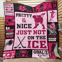 Hockey Cl15100201Mdq Quilt Blanket and Home Decor