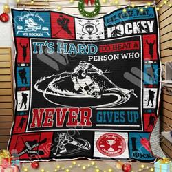 Hockey Cl15100203Mdq Quilt Blanket and Home Decor