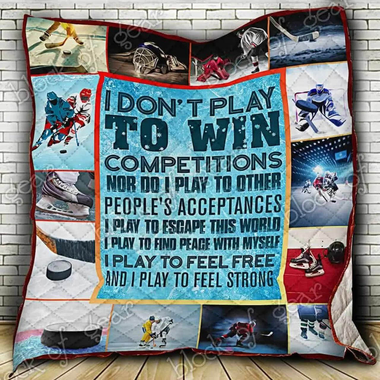 Hockey Cl18100347Mdq Quilt Blanket and Home Decor