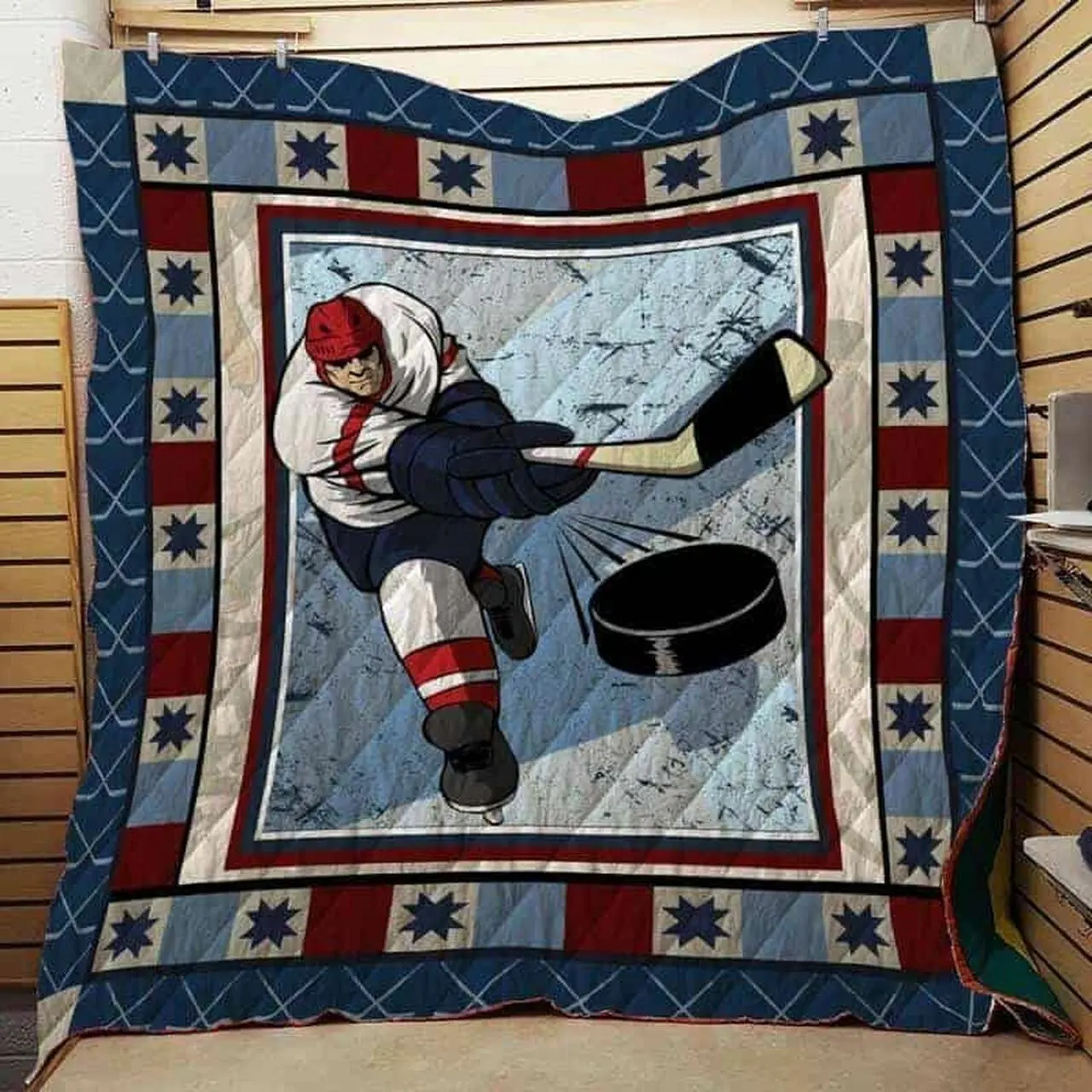Hockey Cla1610392Q Quilt Blanket and Home Decor