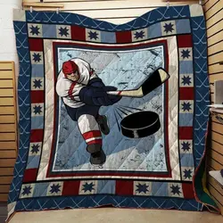 Hockey Cla1610392Q Quilt Blanket and Home Decor