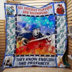 Hockey Cla1610419Q Quilt Blanket and Home Decor