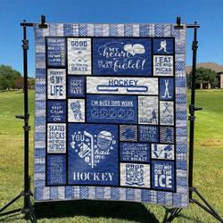Hockey Hur Quilt Cysite and Home Decor