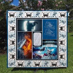 Hockey Quilt Blanket Dhc170120742Td and Home Decor