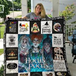 Hocus Pocus Poster Quilt Blanket Ver 2 and Home Decor