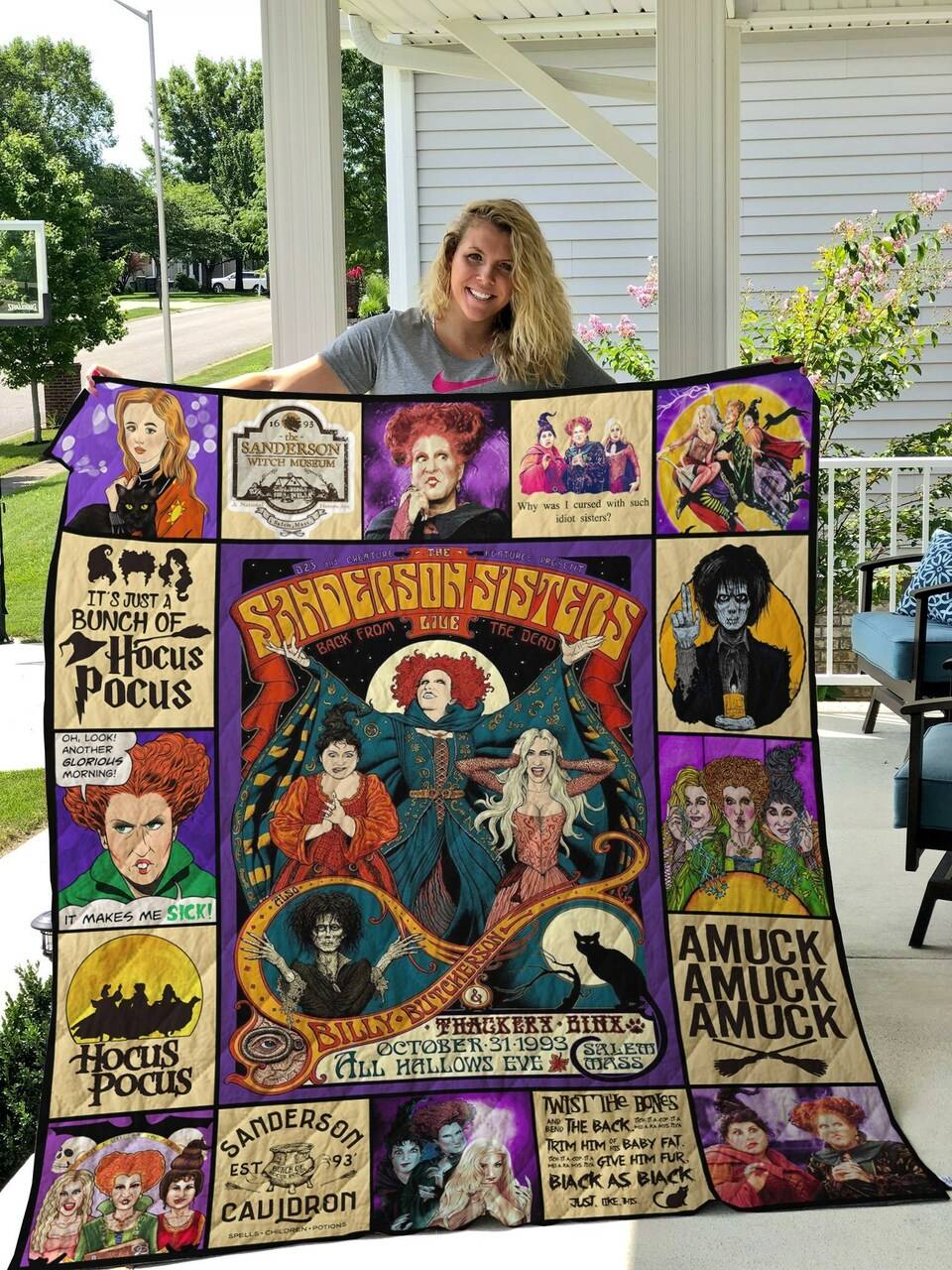 Hocus Pocus Quilt Blanket and Home Decor