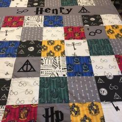Hogwarts Houses 02 Quilt Blanket Tr12  Quilt and Home Decor