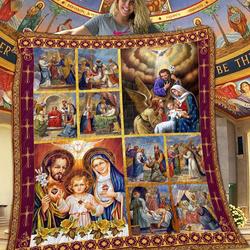 Holy Family Quilt Blanket Dhc1401777Vt and Home Decor