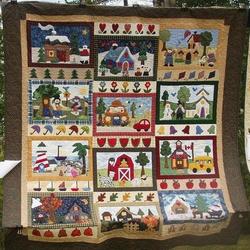 Home Is Where The Heart Is Cla2210281Q Quilt Blanket and Home Decor