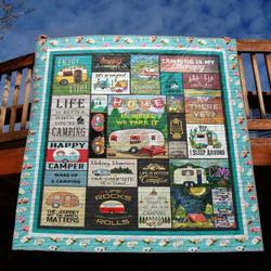 Home Is Where We Park It Quilt Blanket Th19  Quilt and Home Decor