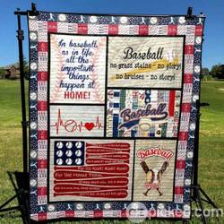 Home Run Quilt Blanket Ypm0  Quilt and Home Decor