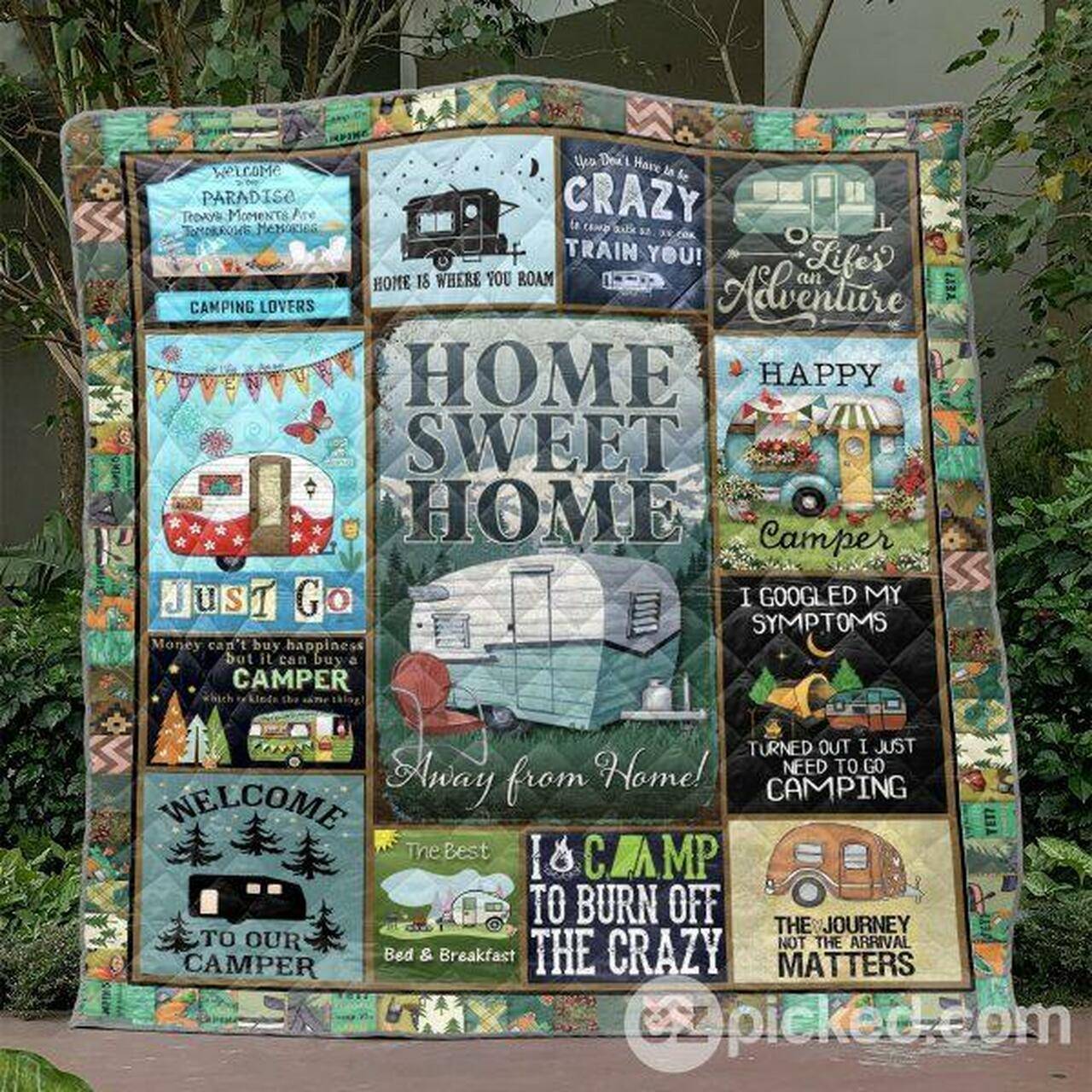 Home Sweet Home Away From Home Quilt Blanket Tm99 Quilt and Home Decor