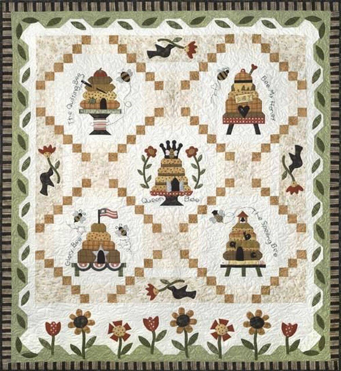 Honey Bee Quilt Blanket Dhc310194Lt and Home Decor