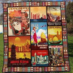 Hong Kong Tu010714A Tbg Quilt Blanket and Home Decor