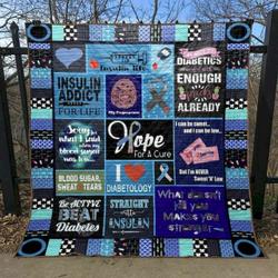 Hope For A Cure Hur Quilt Cysion and Home Decor