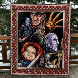 Horror Movies 02 Quilt Blanket and Home Decor