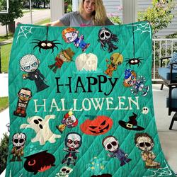 Horror Movies Happy Halloween Quilt-Blanket and Home Decor