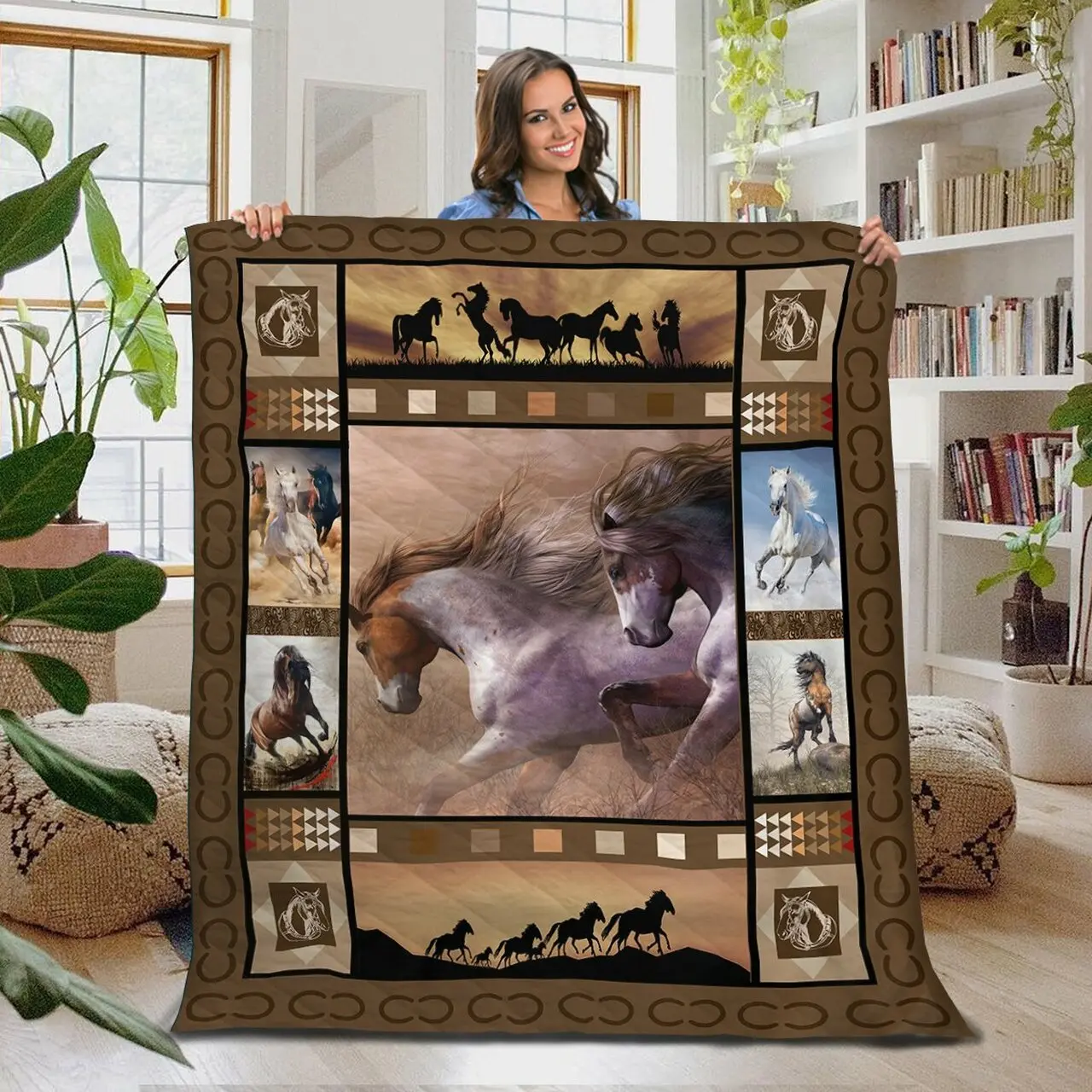 Horse Blanket 2 Quilt and Home Decor
