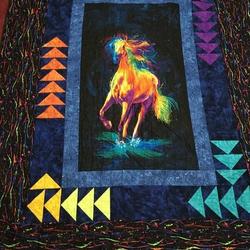 Horse Cla0710486Q Quilt Blanket and Home Decor