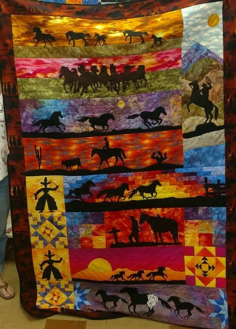 Horse Cla150631 Quilt Blanket and Home Decor