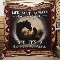 Horse Cla1610160Q Quilt Blanket and Home Decor