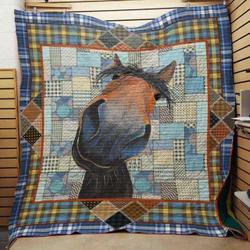 Horse Cla1610167Q Quilt Blanket and Home Decor