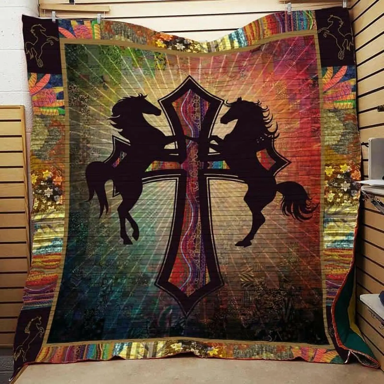 Horse Cla1610184Q Quilt Blanket and Home Decor