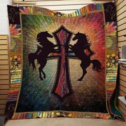 Horse Cla1610184Q Quilt Blanket and Home Decor