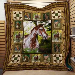 Horse Cla1610185Q Quilt Blanket and Home Decor