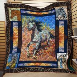 Horse Cla1610187Q Quilt Blanket and Home Decor