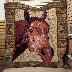 Horse Cla1610200Q Quilt Blanket and Home Decor